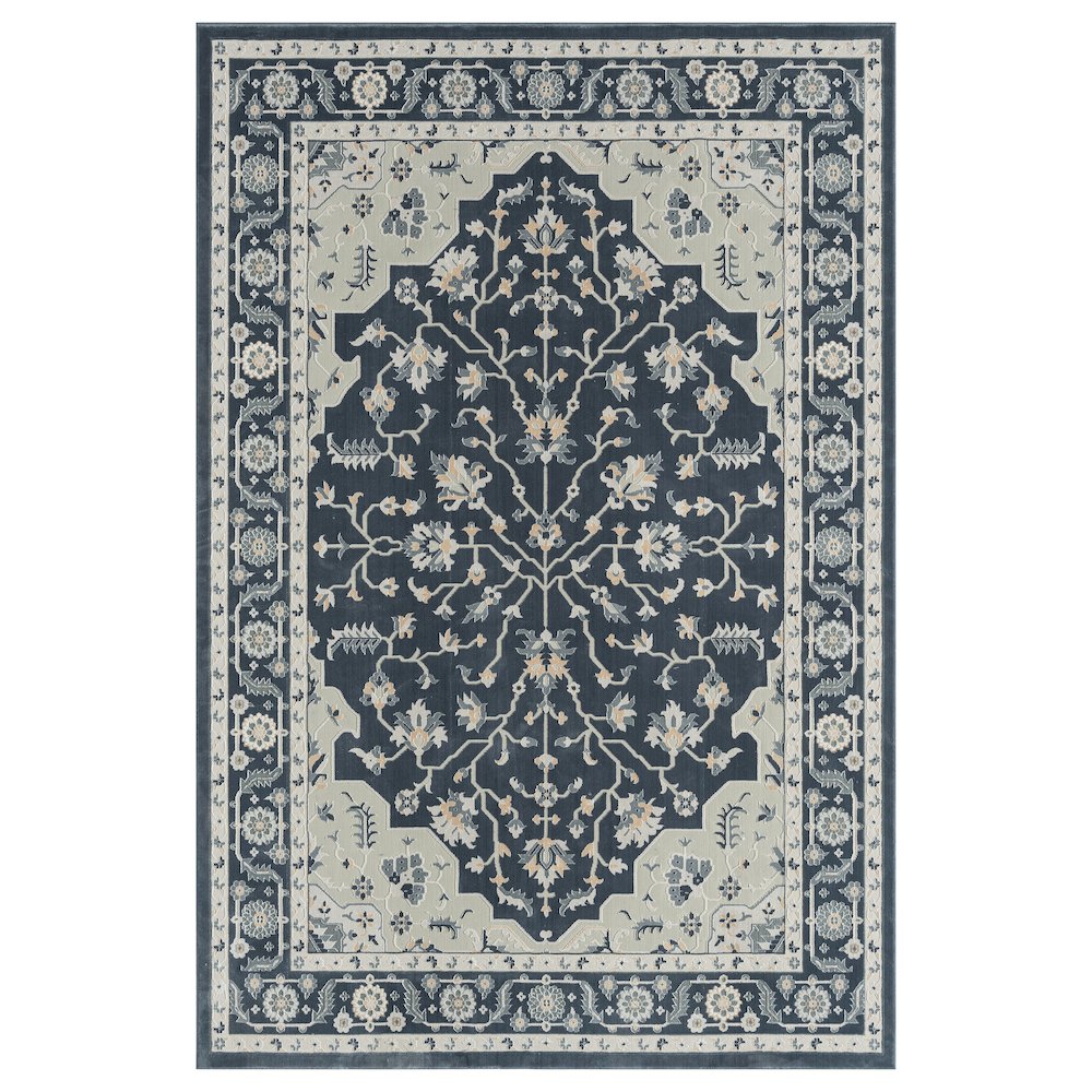 Imagine Durable Performance Area Rug Indoor in Blue/Blue, 5'3" x 7'6". Picture 1
