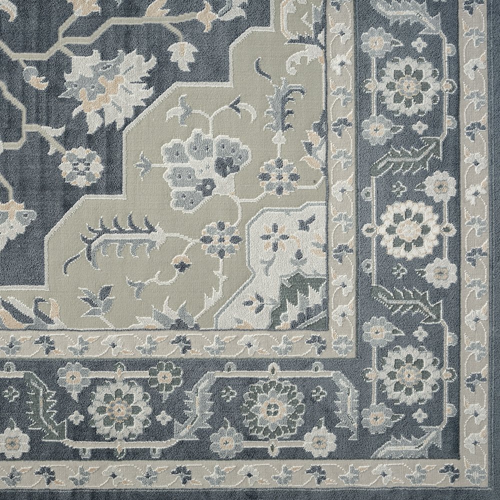 Imagine Durable Performance Area Rug Indoor in Blue/Blue, 5'3" x 7'6". Picture 2