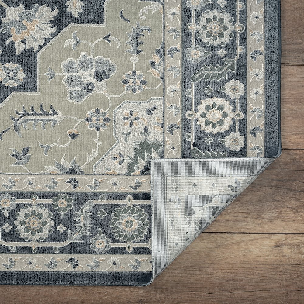 Imagine Durable Performance Area Rug Indoor in Blue/Blue, 5'3" x 7'6". Picture 4