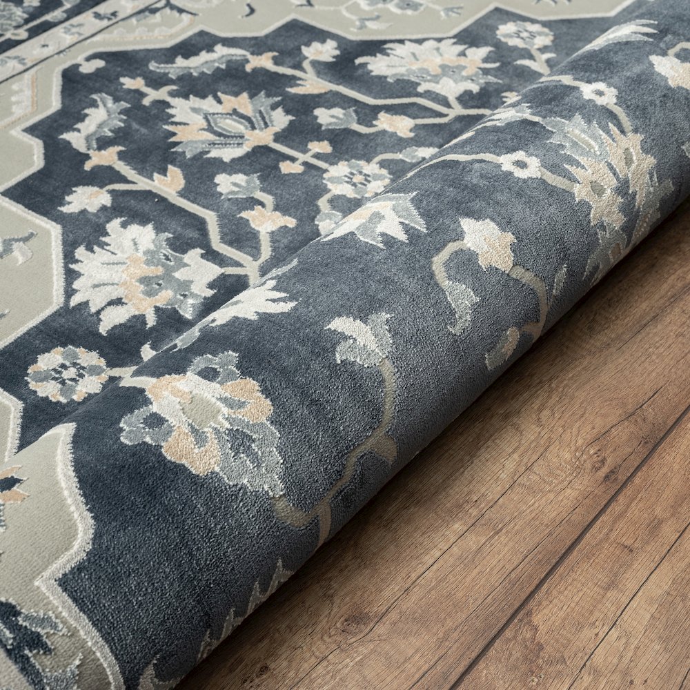 Imagine Durable Performance Area Rug Indoor in Blue/Blue, 5'3" x 7'6". Picture 5