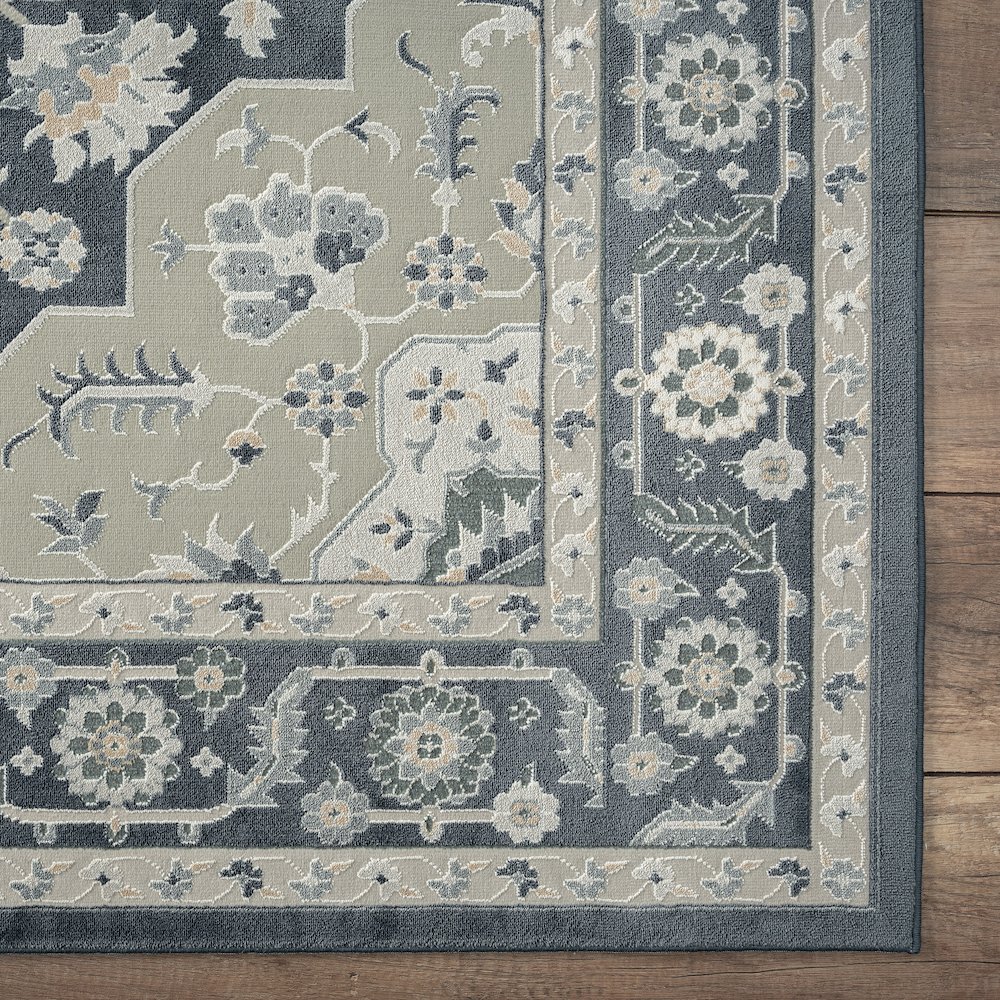 Imagine Durable Performance Area Rug Indoor in Blue/Blue, 5'3" x 7'6". Picture 6