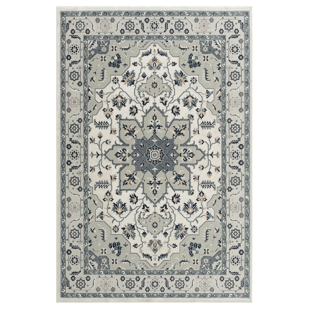 Imagine Cotton Area Rug Indoor in Ivory, 5'3" x 7'6". Picture 1