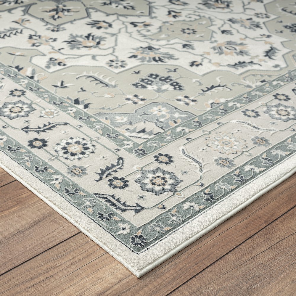 Imagine Cotton Area Rug Indoor in Ivory, 5'3" x 7'6". Picture 3