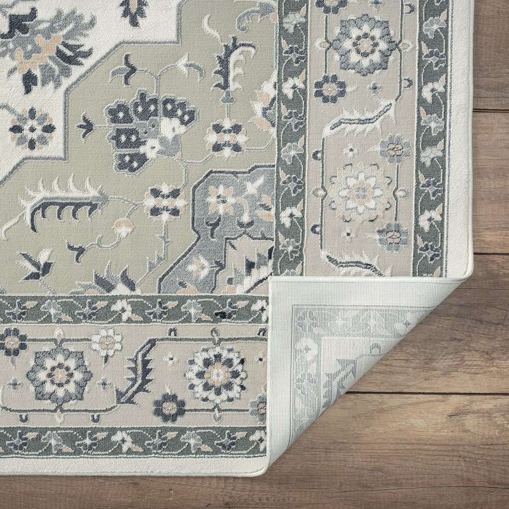 Imagine Cotton Area Rug Indoor in Ivory, 5'3" x 7'6". Picture 4