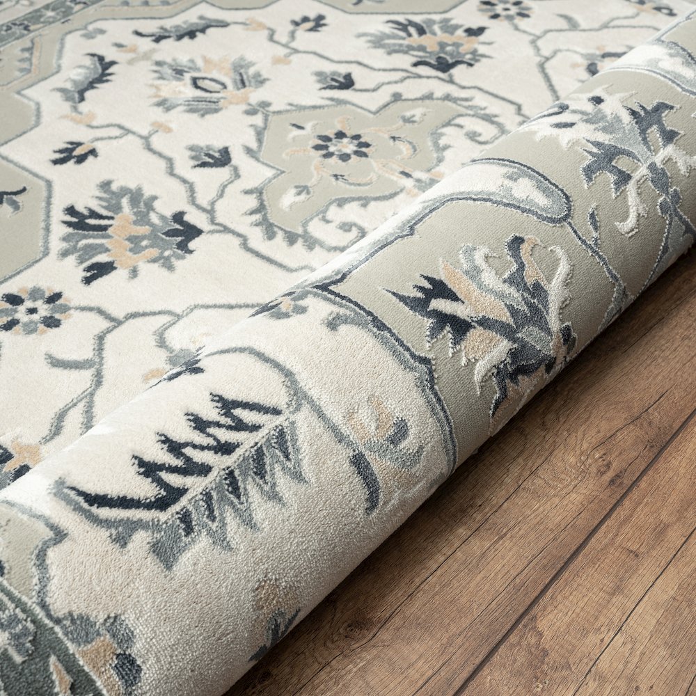 Imagine Cotton Area Rug Indoor in Ivory, 5'3" x 7'6". Picture 5