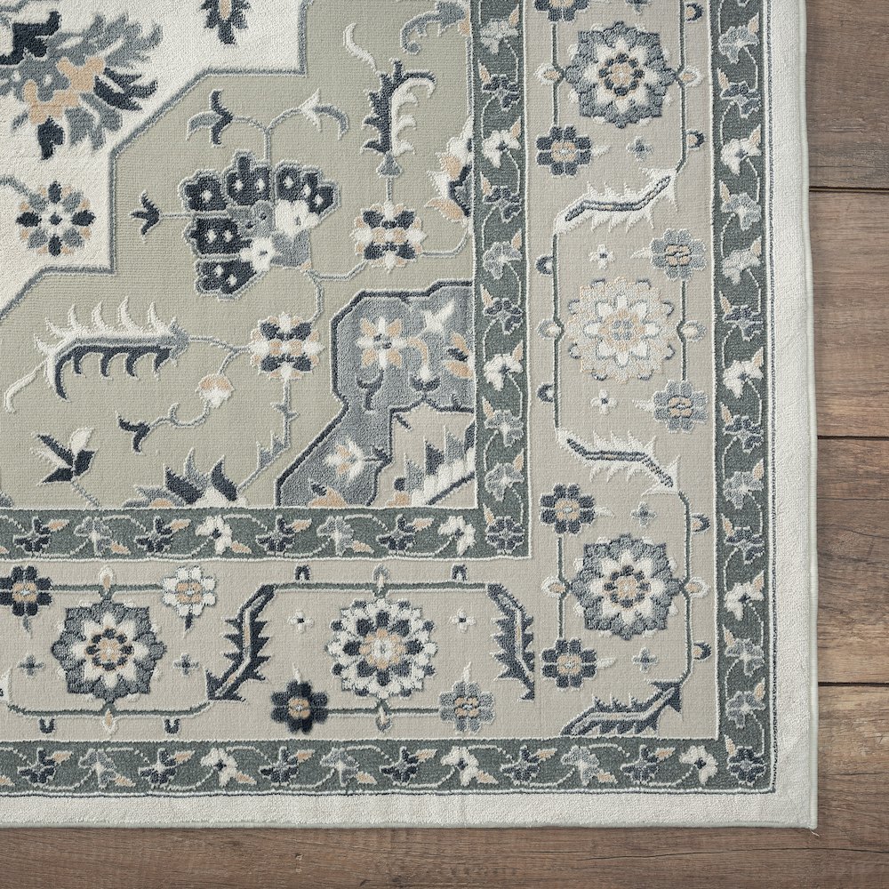 Imagine Cotton Area Rug Indoor in Ivory, 5'3" x 7'6". Picture 6