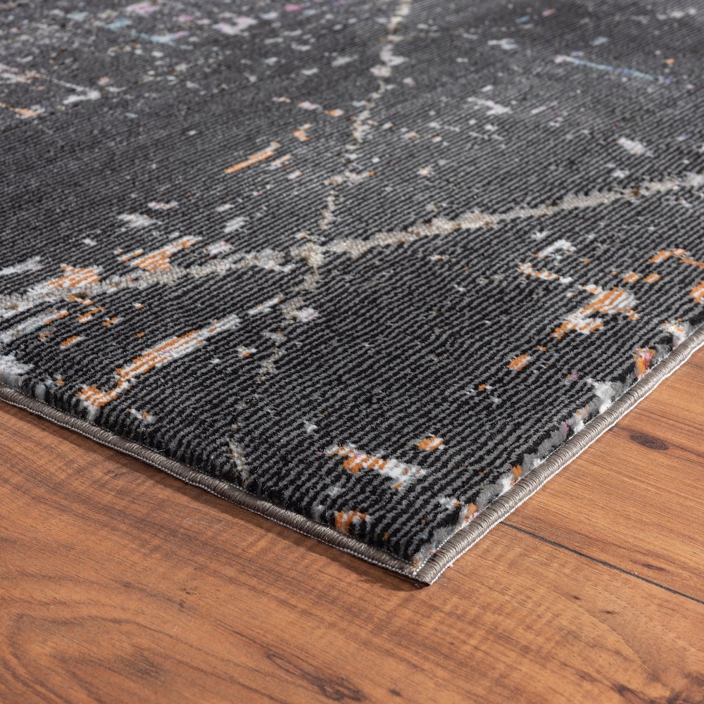Impulse Performance Blend Area Rug Indoor in Black/Pink, 5' x 7'6". Picture 3