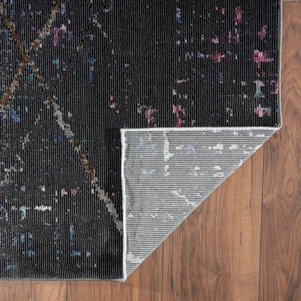Impulse Performance Blend Area Rug Indoor in Black/Pink, 5' x 7'6". Picture 4