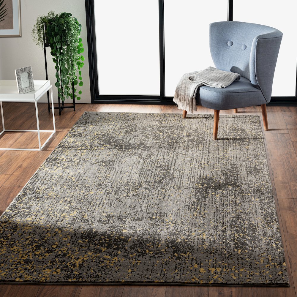 Impulse Performance Blend Area Rug Indoor in Gray/Brown, 5' x 7'6". Picture 7