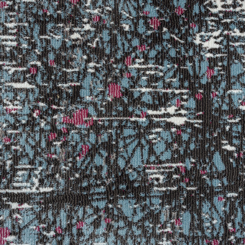 Impulse Performance Blend Area Rug Indoor in Blue/Silver, 5' x 7'6". Picture 2