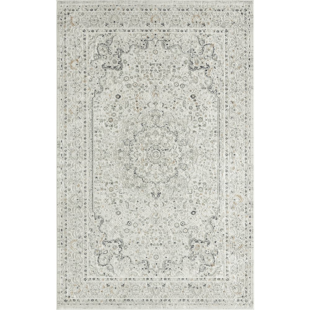 Isabella Performance Blend Area Rug Indoor in Gray, 4' x 6'. Picture 1