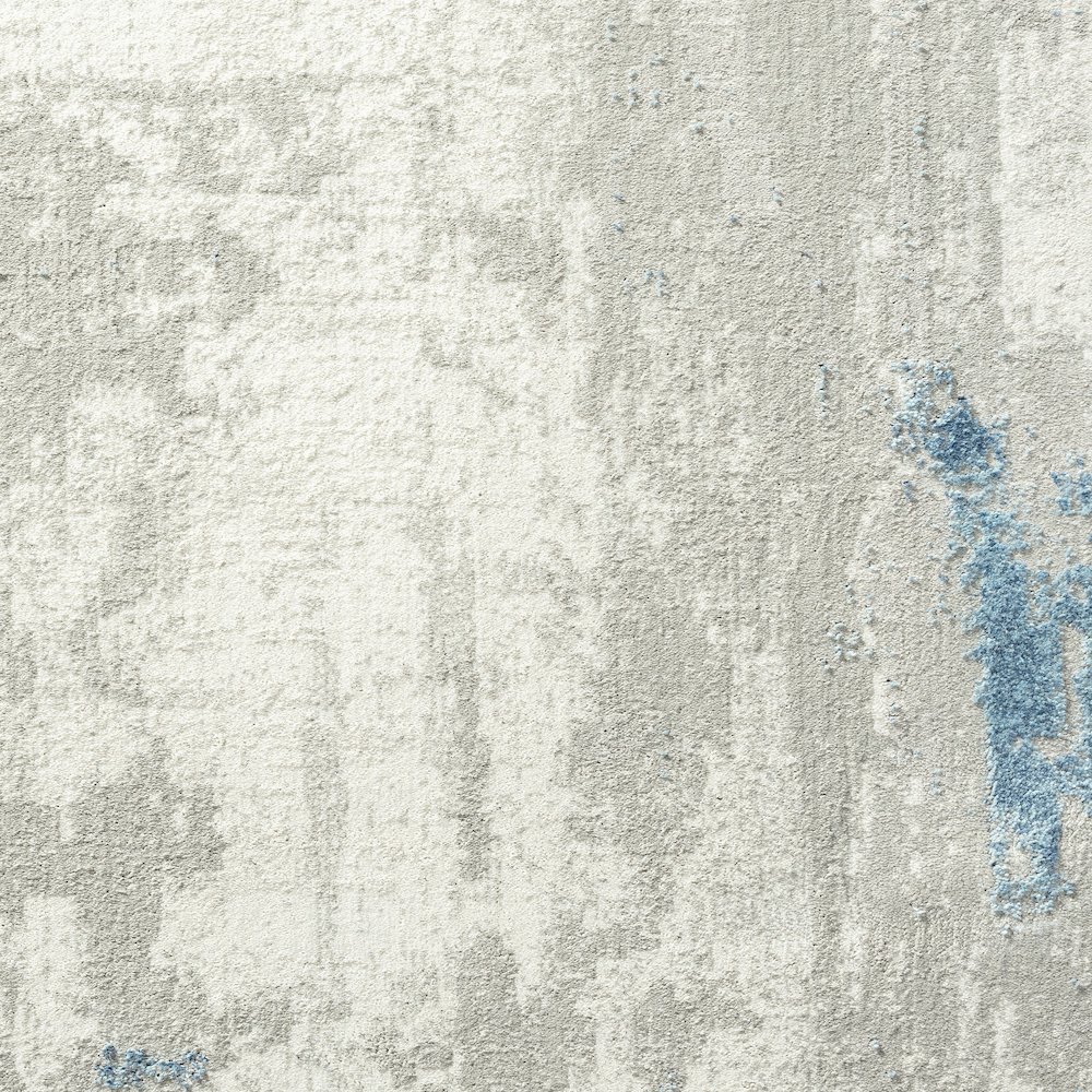 Isabella Performance Blend Area Rug Indoor in Gray/Blue, 2' x 3'. Picture 2