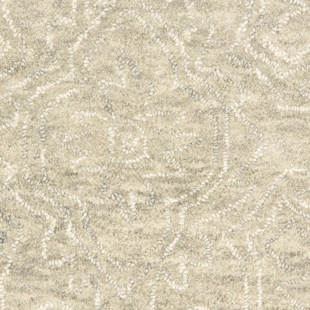Karma Wool Area Rug Indoor in Gray, 9' x 12'. Picture 5