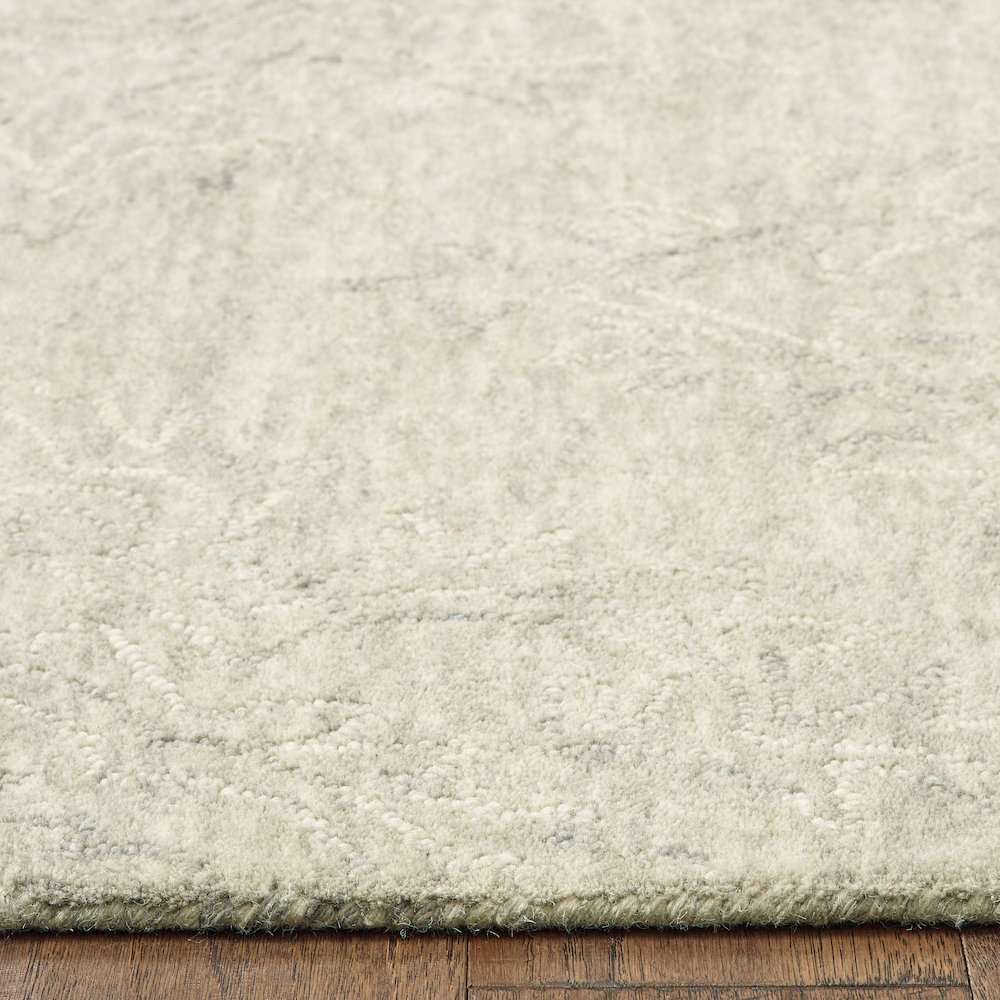 Karma Wool Area Rug Indoor in Gray, 9' x 12'. Picture 3