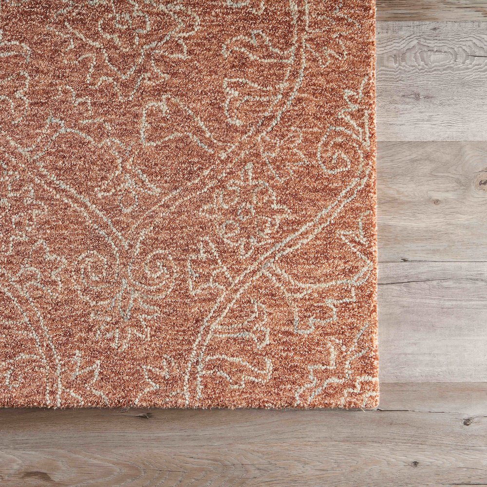 Karma Cotton Area Rug Indoor in Red, 9' x 12'. Picture 2