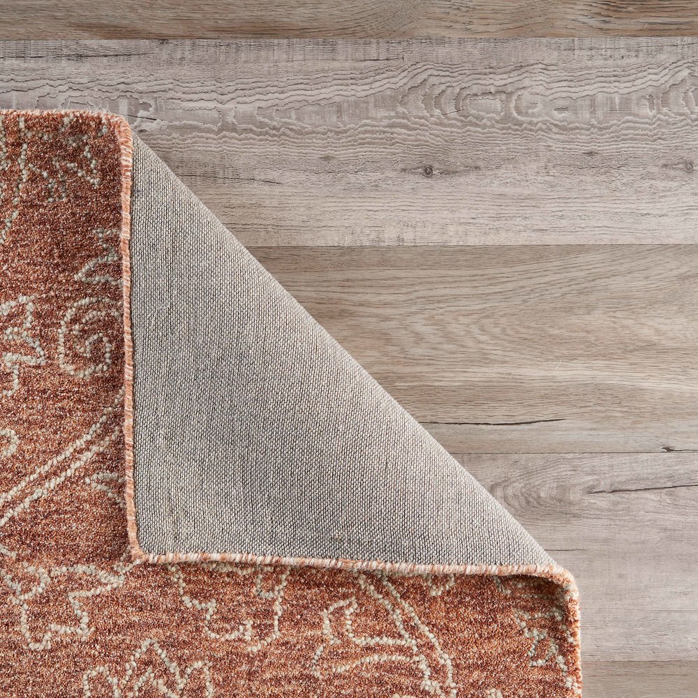 Karma Cotton Area Rug Indoor in Red, 9' x 12'. Picture 5