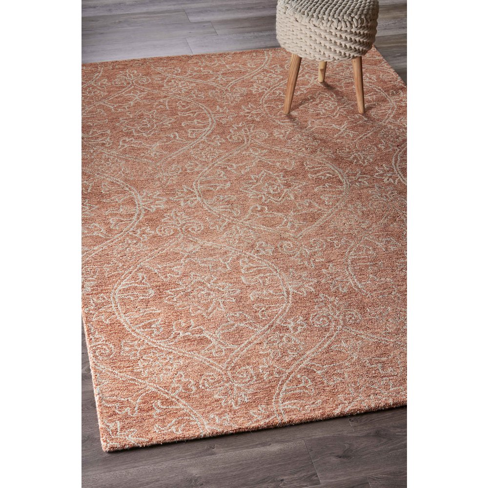 Karma Cotton Area Rug Indoor in Red, 9' x 12'. Picture 4