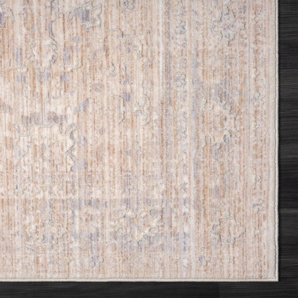 Lancaster Performance Blend Area Rug Indoor in Gray/Beige, 4' X 6'. Picture 5