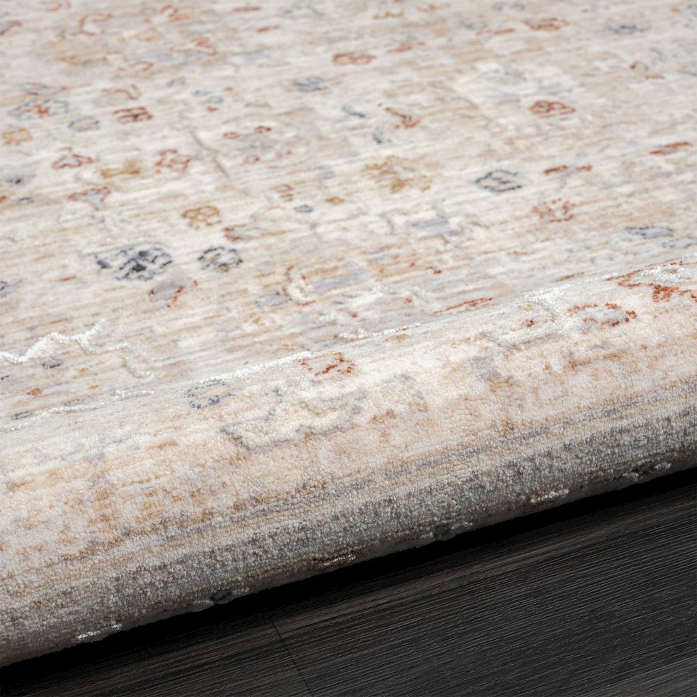 Lancaster Performance Blend Area Rug Indoor in Beige/Red, 4' X 6'. Picture 9
