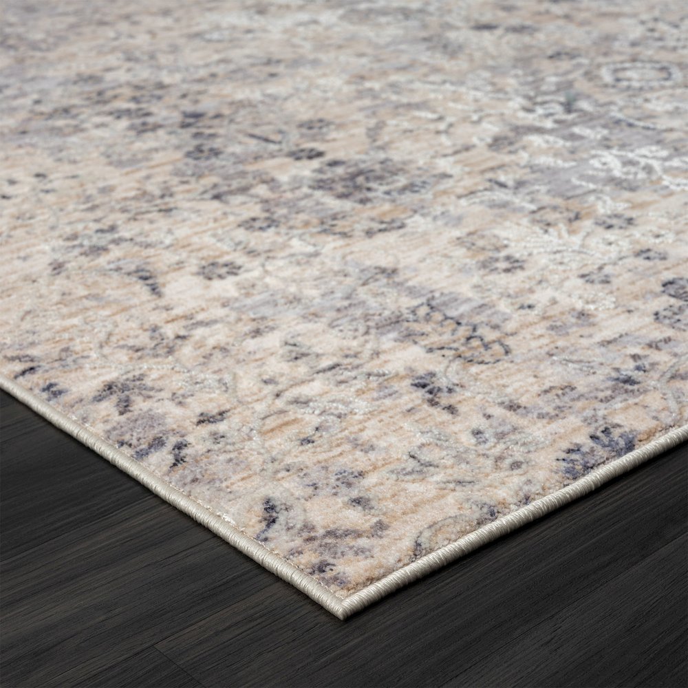 Lancaster Performance Blend Area Rug Indoor in Gray/Blue, 4' X 6'. Picture 3