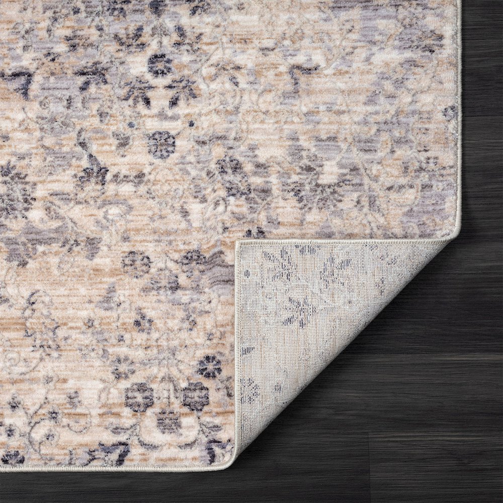 Lancaster Performance Blend Area Rug Indoor in Gray/Blue, 4' X 6'. Picture 6