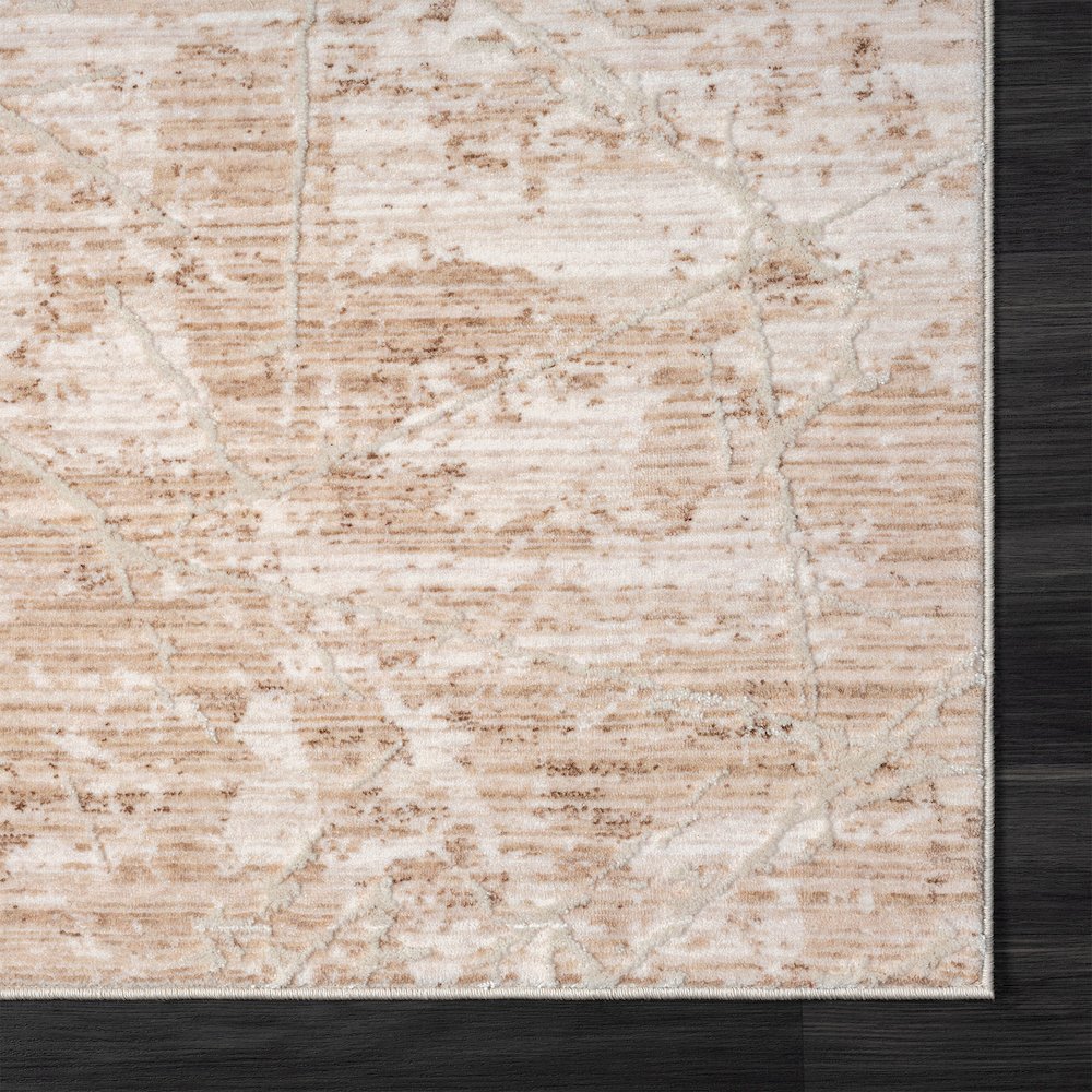Lancaster Performance Blend Area Rug Indoor in Beige/Cream, 4' X 6'. Picture 5