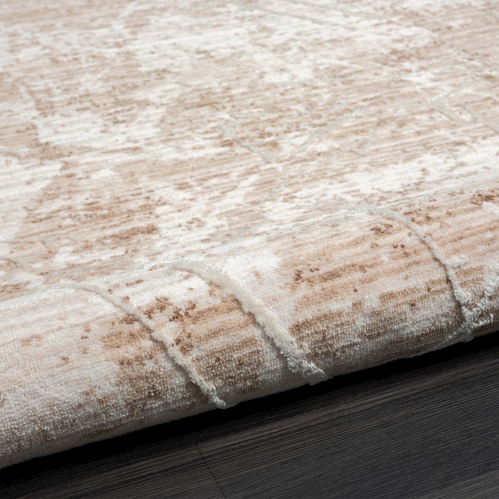Lancaster Performance Blend Area Rug Indoor in Beige/Cream, 4' X 6'. Picture 9