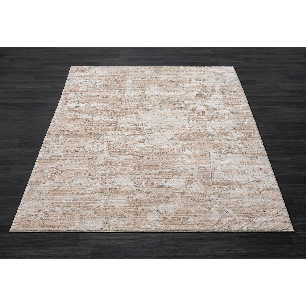 Lancaster Performance Blend Area Rug Indoor in Beige/Cream, 4' X 6'. Picture 8