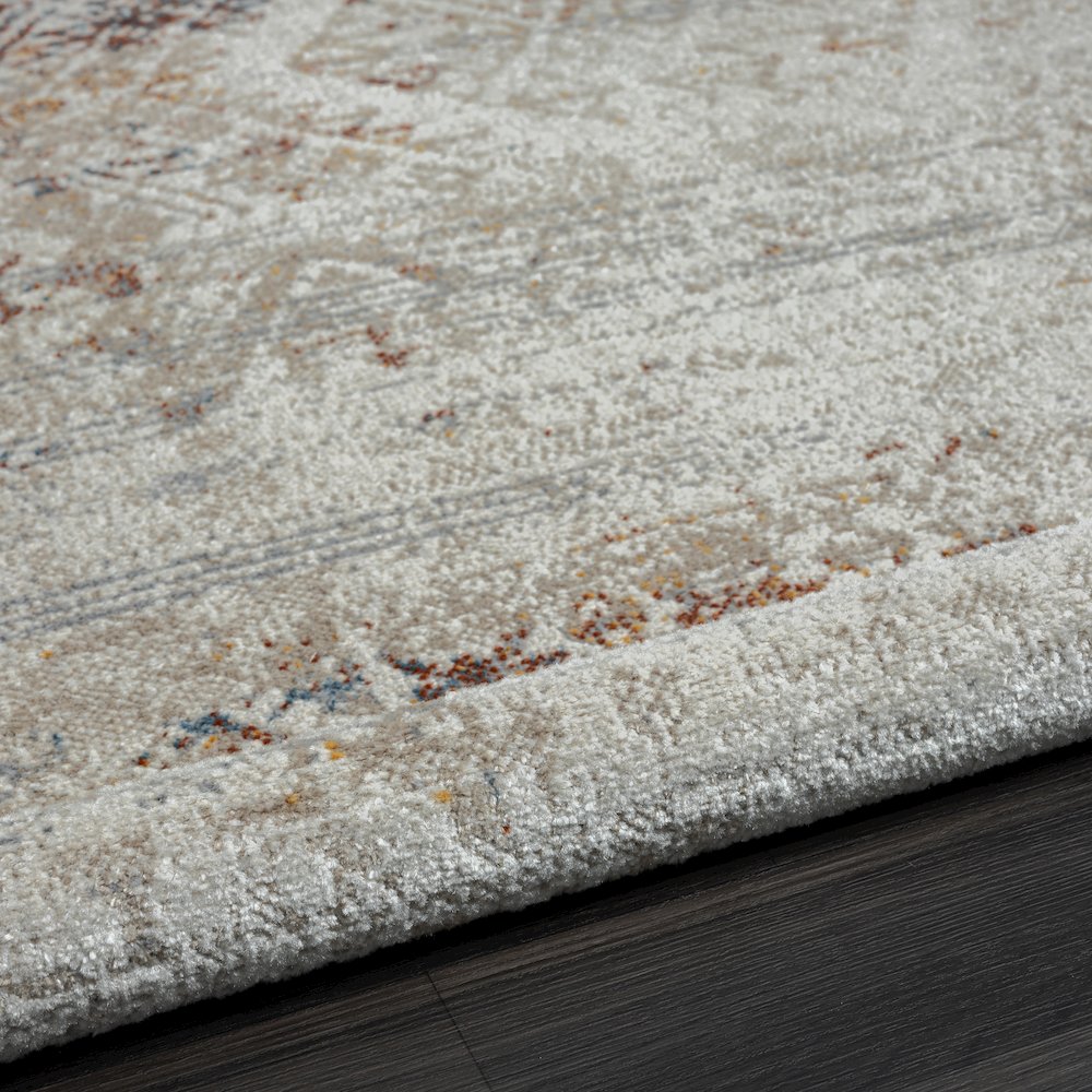 Lanham Durable Performance Area Rug Indoor in Gray/Multicolored, 5' x 7'. Picture 9