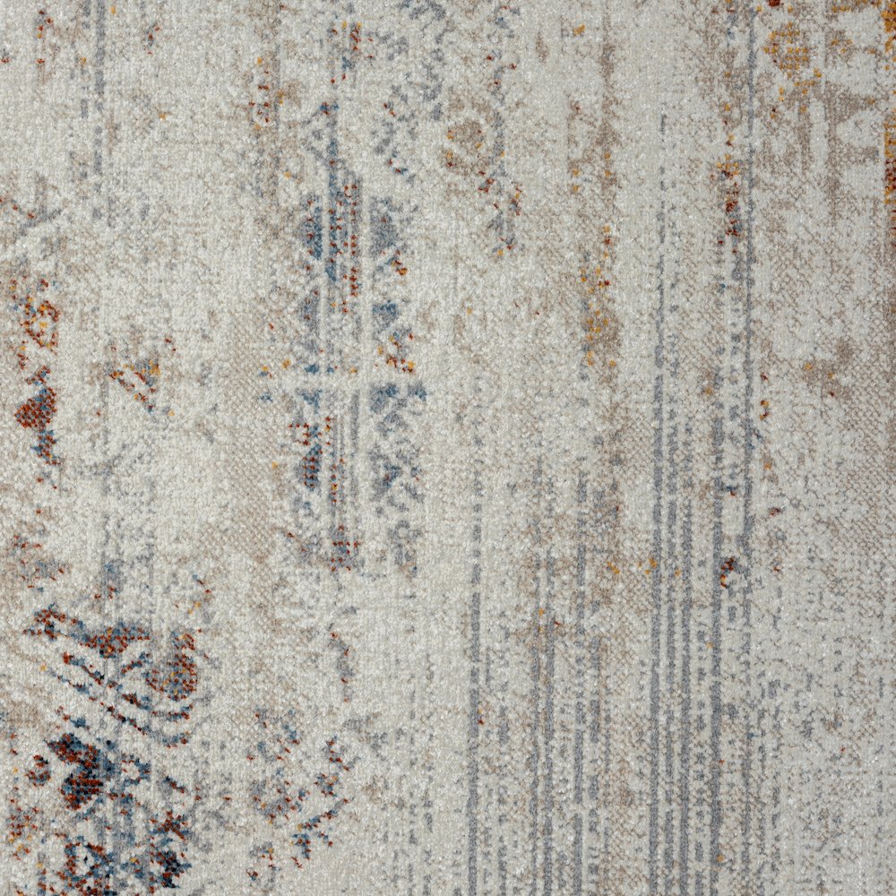 Lanham Durable Performance Area Rug Indoor in Gray/Multicolored, 5' x 7'. Picture 7
