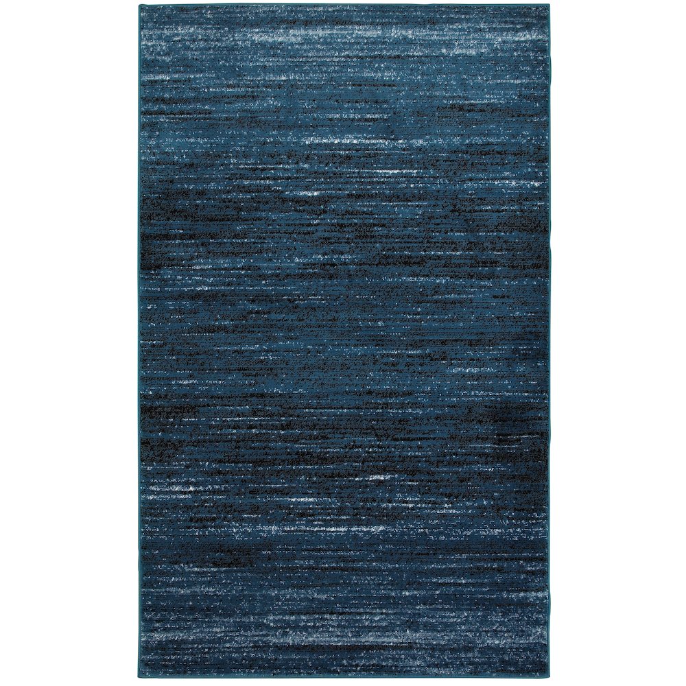 Matrix Olefin Area Rug Indoor in Blue/Black, 5'2" x 7'2". Picture 1
