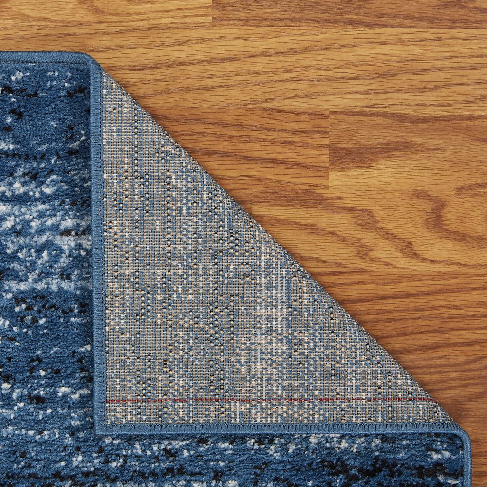 Matrix Olefin Area Rug Indoor in Blue/Black, 5'2" x 7'2". Picture 4