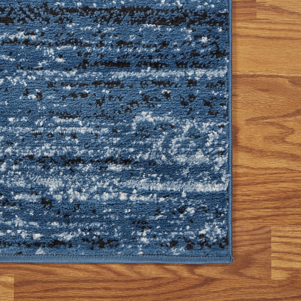 Matrix Olefin Area Rug Indoor in Blue/Black, 5'2" x 7'2". Picture 6