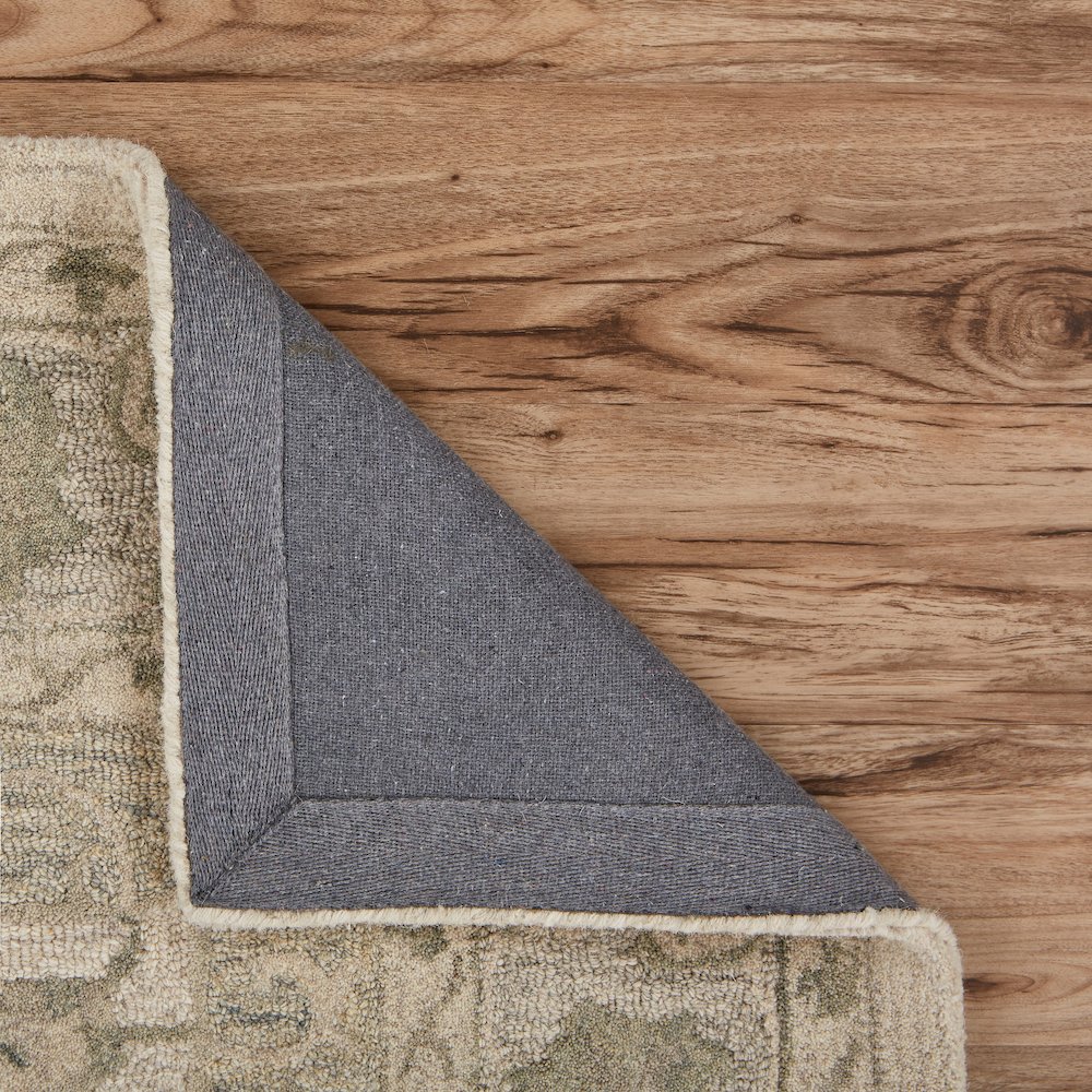 Modern Traditions Wool Area Rug Indoor in Green/Gray, 5' x 7'9". Picture 4