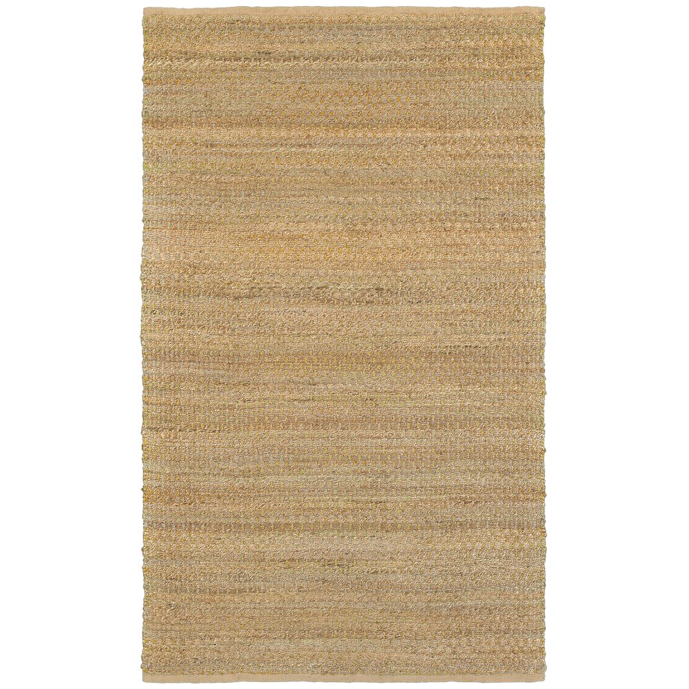 Natural Fiber Jute Blend Area Rug Indoor in Tan/Green, 5' x 7'9". Picture 1