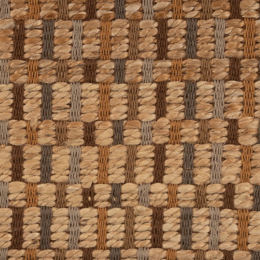 Natural Fiber Jute Blend Area Rug Indoor in Tan/Brown, 9' x 12'. Picture 2