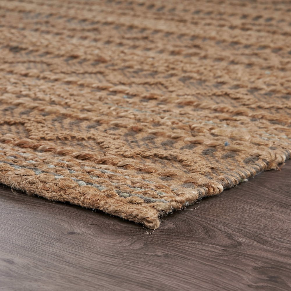 Natural Fiber Cotton Canvas Area Rug Indoor in Gray/Tan, 5' x 7'9". Picture 2