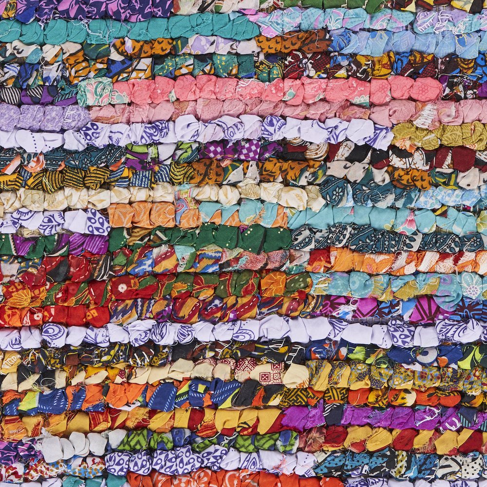 Natural Fiber Jute Blend Area Rug Indoor in Multicolored, 3' x 5'. Picture 5