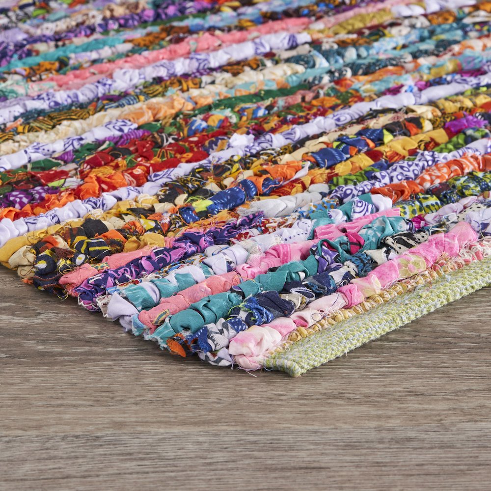Natural Fiber Jute Blend Area Rug Indoor in Multicolored, 3' x 5'. Picture 2