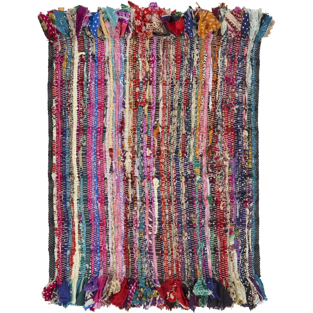Accent Performance Blend Area Rug Indoor in Red/Multicolored, 3' x 5'. Picture 1