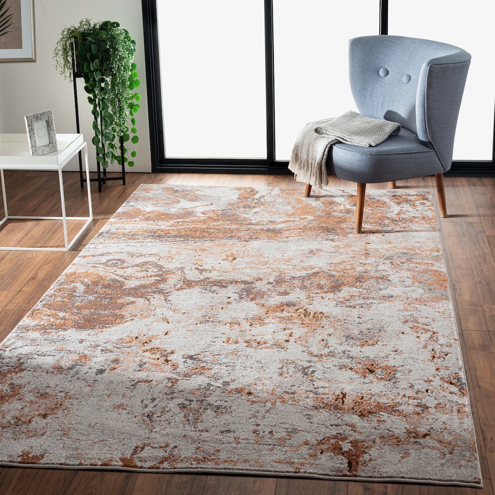 Nimbus Abstract Mojave Meteorite Area Rug. Picture 7