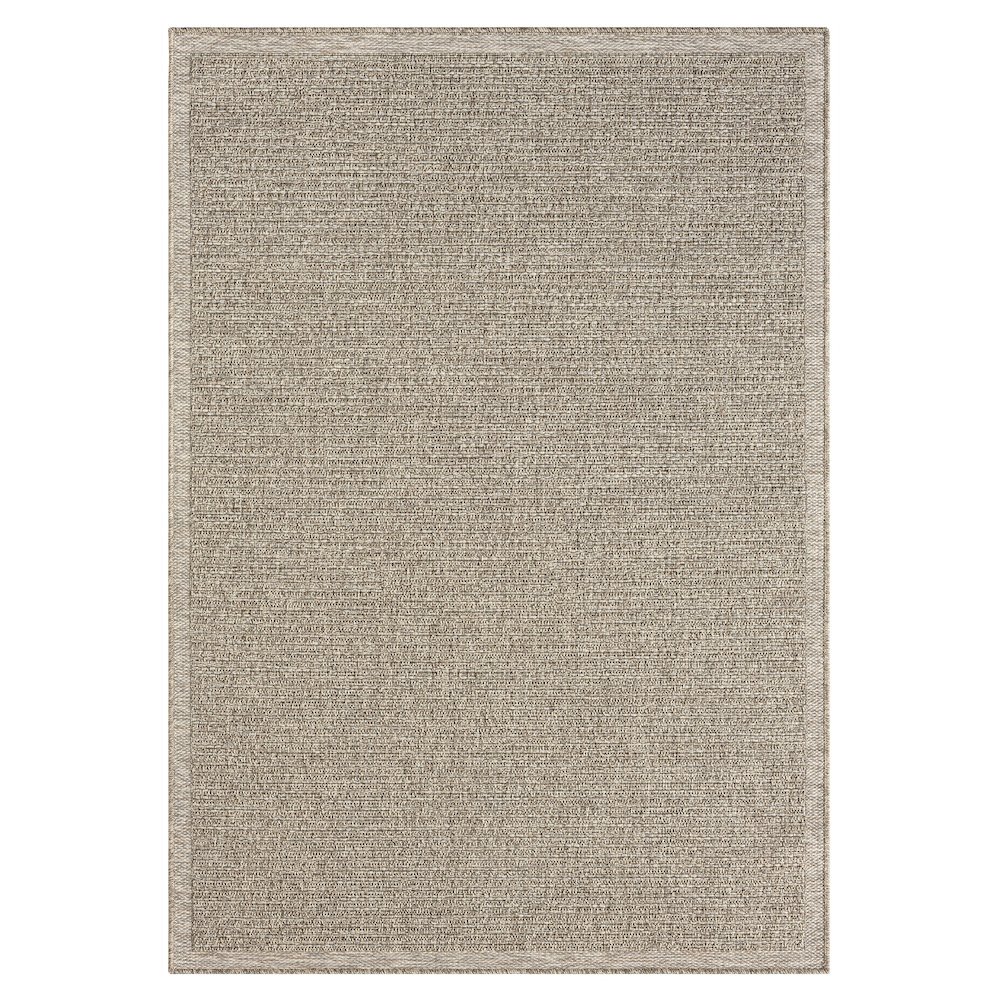 Oslo Modern Solid Brown Indoor Outdoor Area Rug. Picture 1
