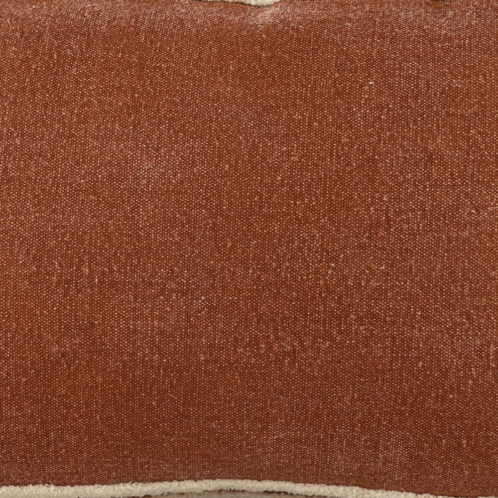 Evette Rios Rory Soft Striped Cinnamon Lumbar Throw Pillow. Picture 7