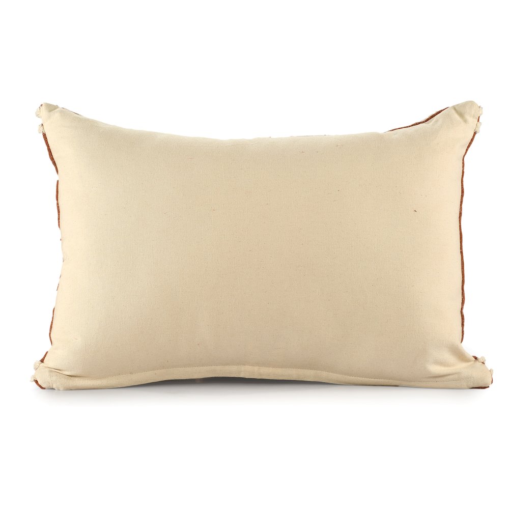 Evette Rios Rory Soft Striped Cinnamon Lumbar Throw Pillow. Picture 6