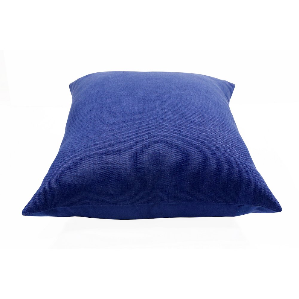 Estate Linen Poly Filled Pillow in Blue, 20" x 20". Picture 5