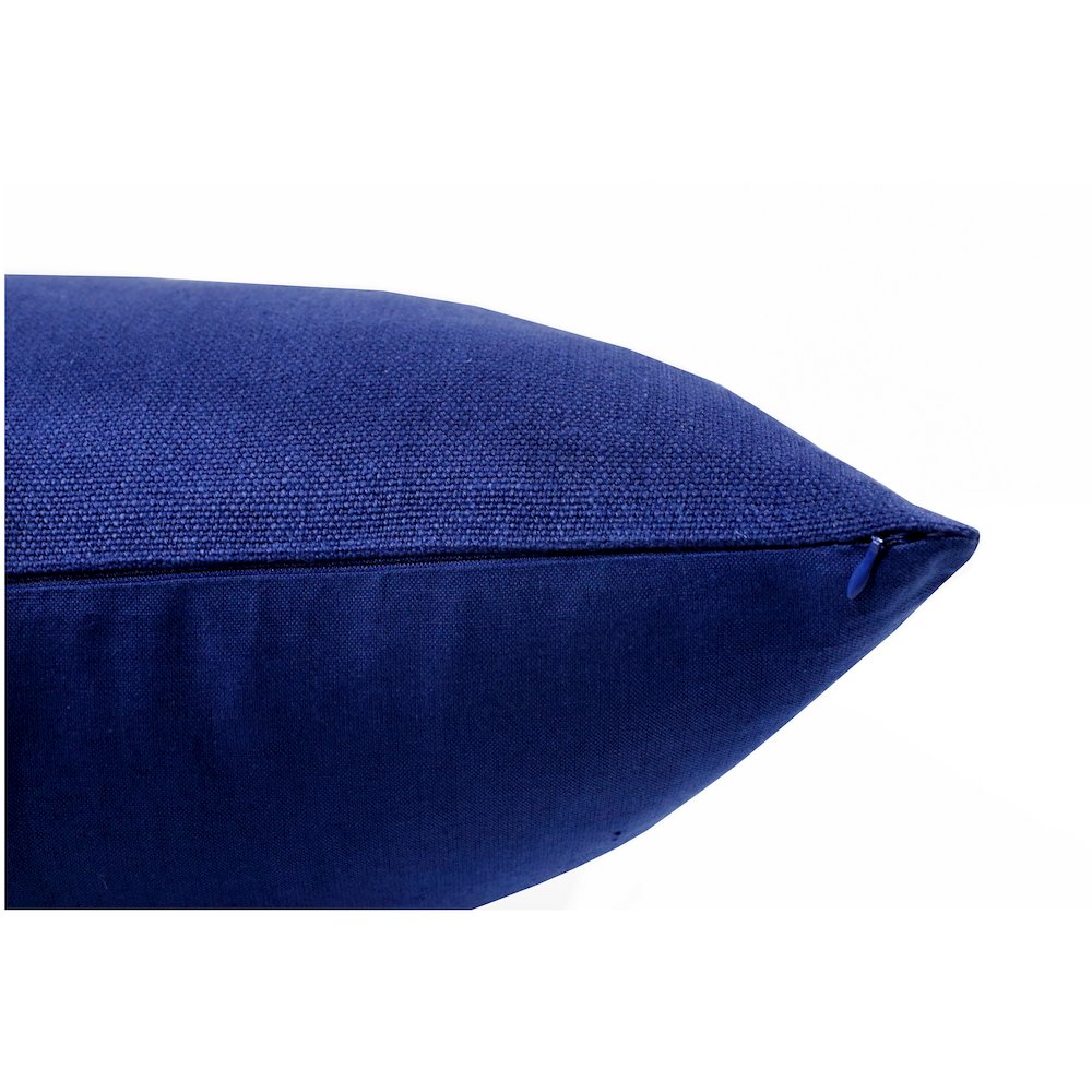Estate Linen Poly Filled Pillow in Blue, 20" x 20". Picture 4