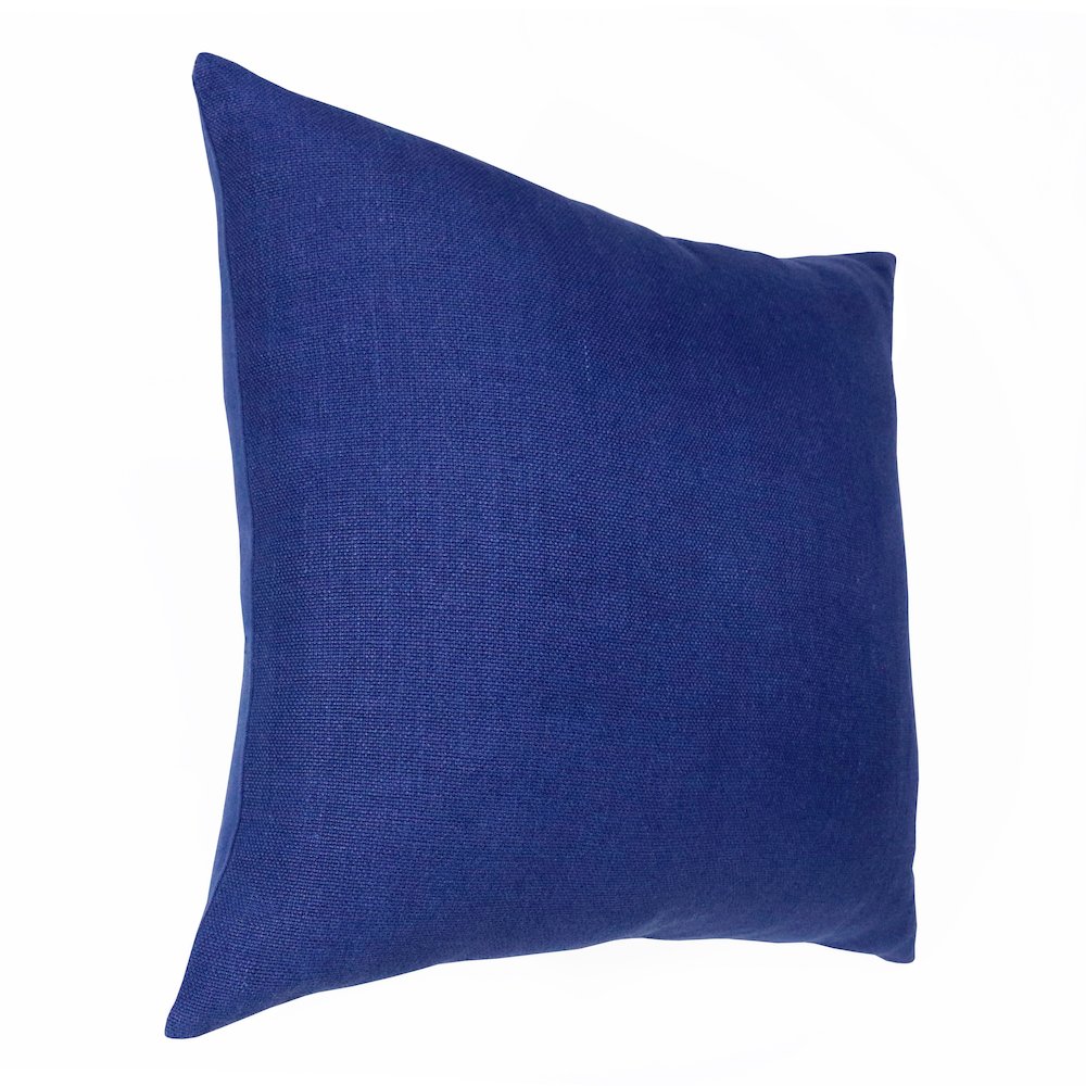 Estate Linen Poly Filled Pillow in Blue, 20" x 20". Picture 3