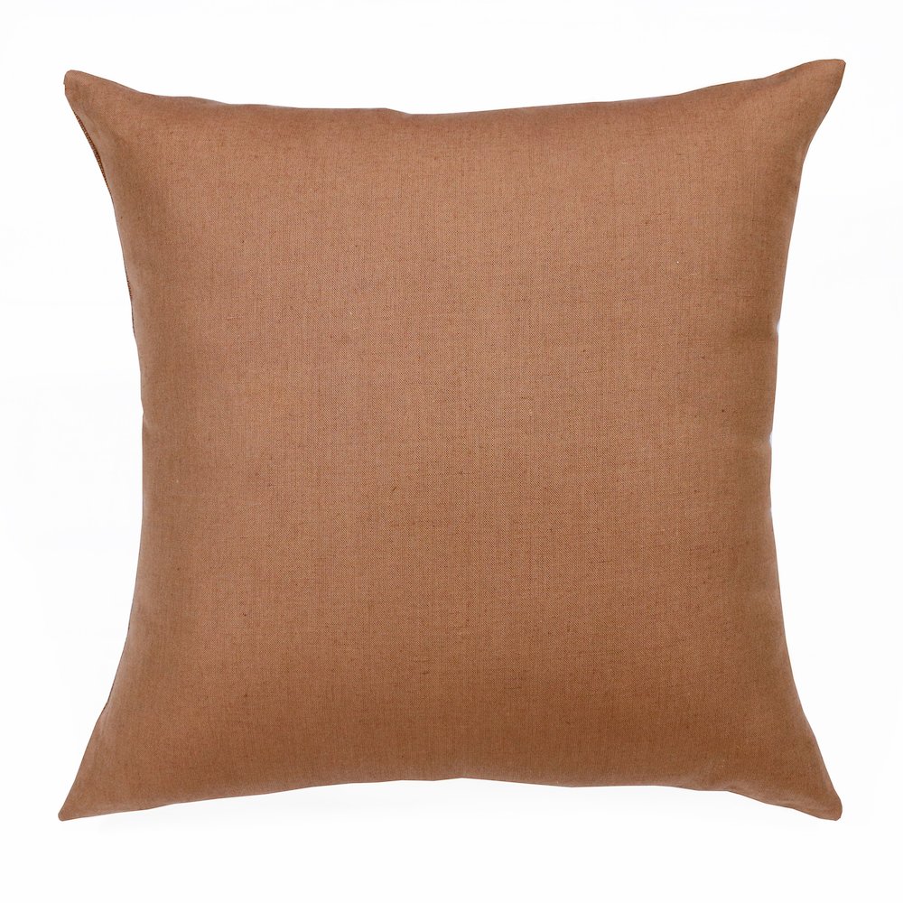 Estate Linen Poly Filled Pillow in Brown, 20" x 20". Picture 6