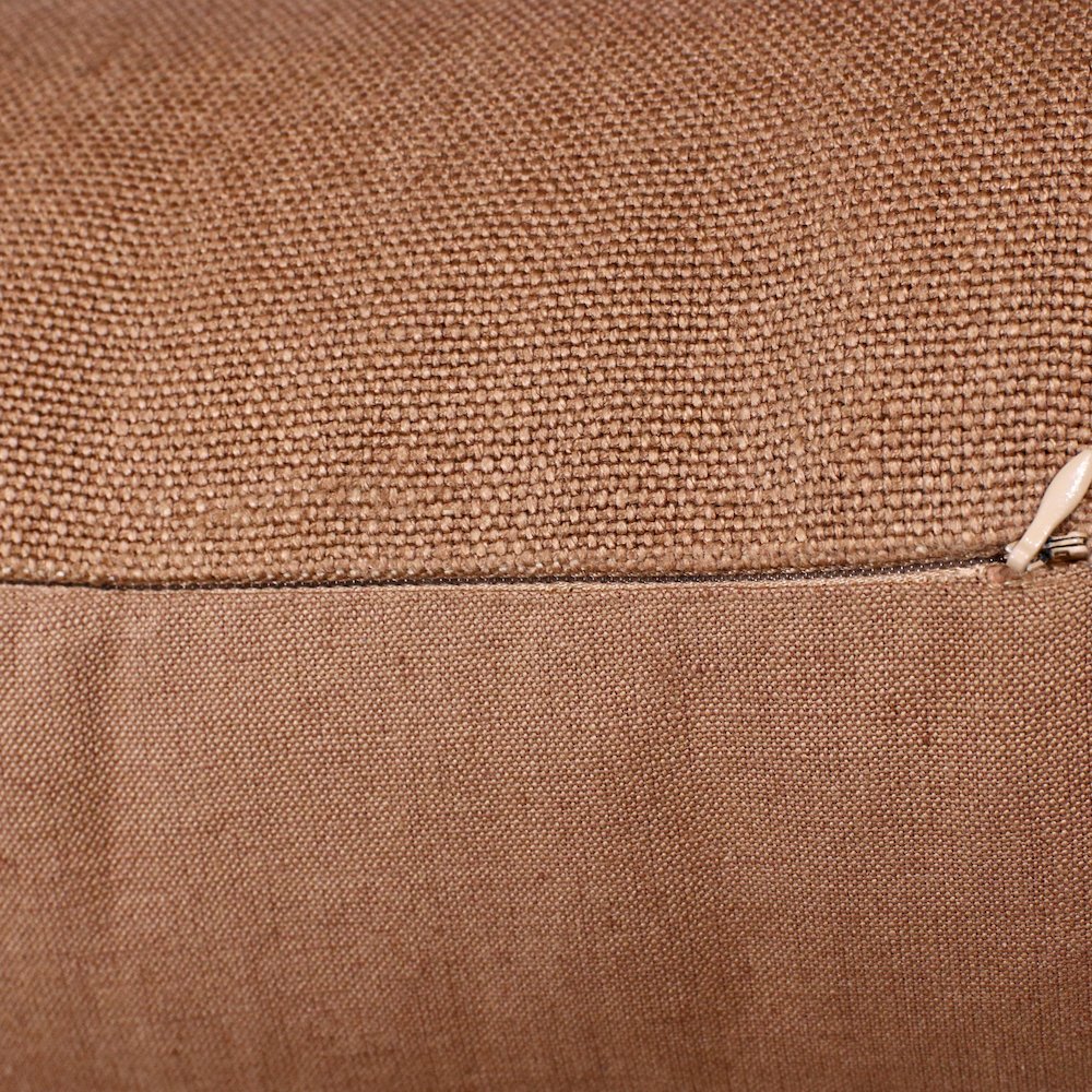 Estate Linen Poly Filled Pillow in Brown, 20" x 20". Picture 4