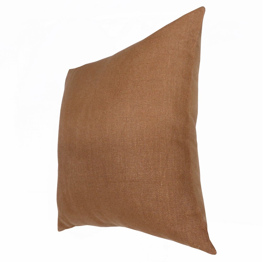 Estate Linen Poly Filled Pillow in Brown, 20" x 20". Picture 8